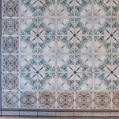 A 17.4m2 early art deco Rebaix ceramic floor c.1918-1920 