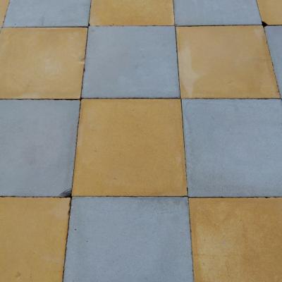 10.5m2+ antique French carreaux de ciments damier floor