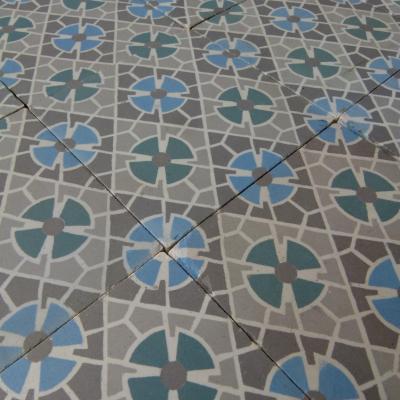 An 11.5m2 Belgian ceramic Rebaix floor c.1920-1930