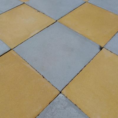 10.5m2+ antique French carreaux de ciments damier floor