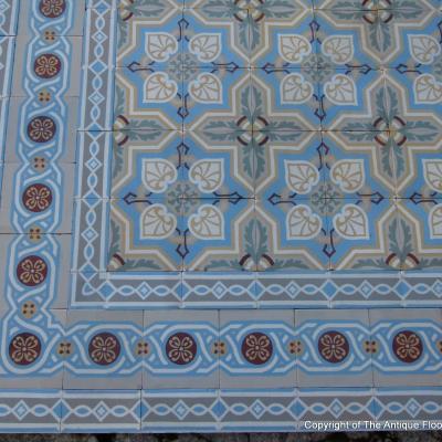 16m2 triple border antique Belgian ceramic floor