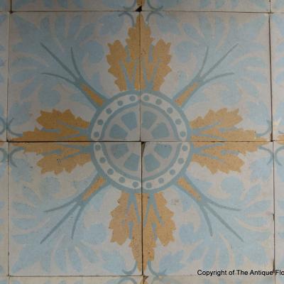 c.5.75m2 / 62 sq ft. French Douzies Maubeuge ceramic