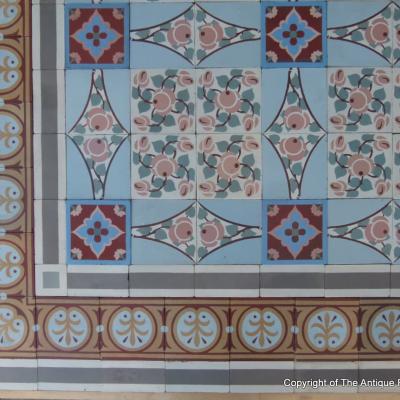 An impressive period Douvrin floor - c.16.5m2 / 177 sq ft.