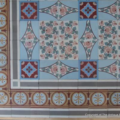 An impressive period Douvrin floor - c.16.5m2 / 177 sq ft.