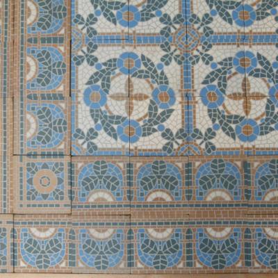 20.5m2+ / 220 sq ft antique faux mosaique themed floor - 1933