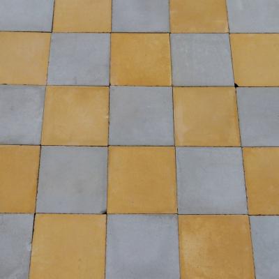 10.5m2+ antique French carreaux de ciments damier floor