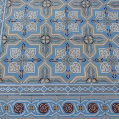 16m2 triple border antique Belgian ceramic floor