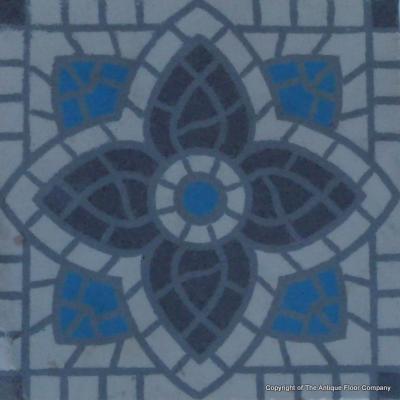 3.7m2  Mosaic themed French floor - 1920's