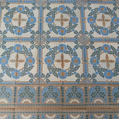 20.5m2+ / 220 sq ft antique faux mosaique themed floor - 1933