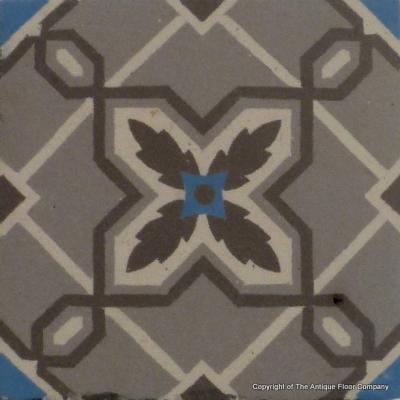 Classically geometric French Maubeuge floor - c.12.75m2