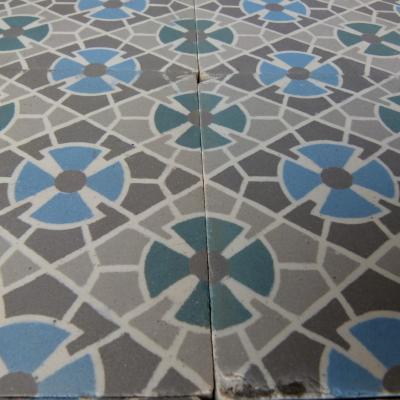 An 11.5m2 Belgian ceramic Rebaix floor c.1920-1930