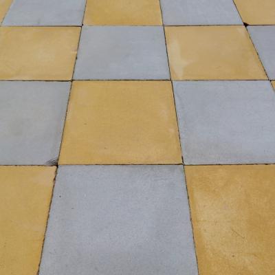 10.5m2+ antique French carreaux de ciments damier floor