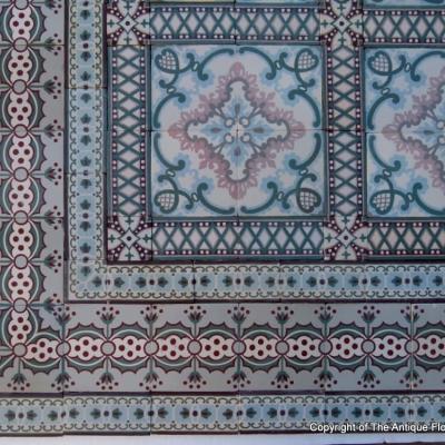 Stunning 19m2 to 20m2 Belgian ceramic art nouveau floor