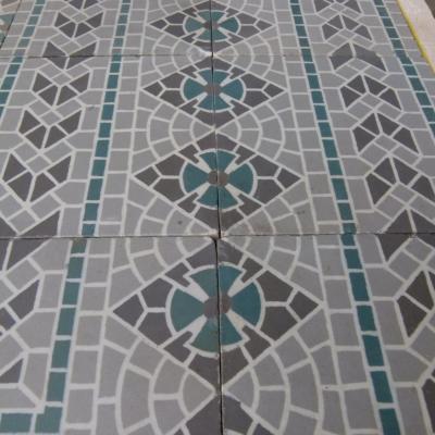 An 11.5m2 Belgian ceramic Rebaix floor c.1920-1930