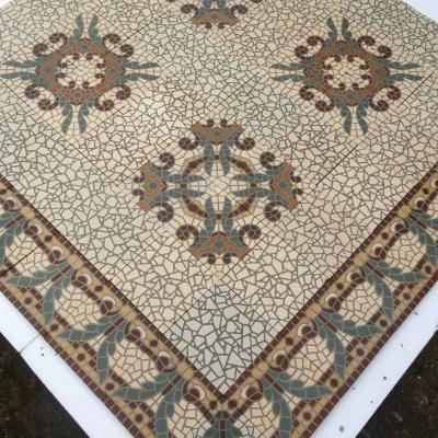 Superbly detailed 17m2 French mosaic themed ceramic floor