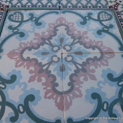 Stunning 19m2 to 20m2 Belgian ceramic art nouveau floor