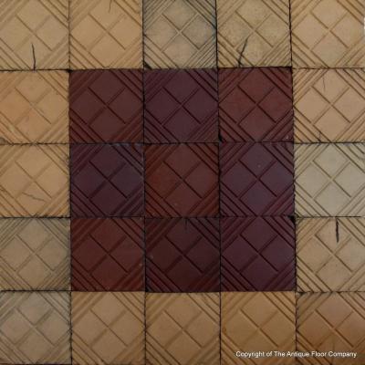 9.5m2 of Perrusson antique ceramic garden patio tiles