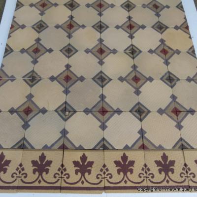 Rare 12.5m2+ heritage Boch Freres floor c.1886