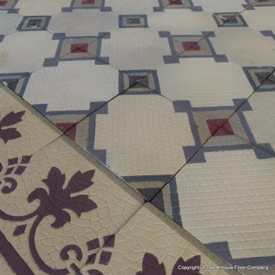 Rare 12.5m2+ heritage Boch Freres floor c.1886