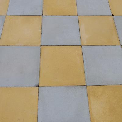 10.5m2+ antique French carreaux de ciments damier floor