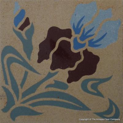 3 field tile, 10.75m2, antique Paray le Monial ceramic – 1903