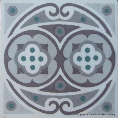 A 17.4m2 early art deco Rebaix ceramic floor c.1918-1920 