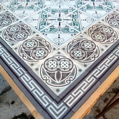 A 17.4m2 early art deco Rebaix ceramic floor c.1918-1920 