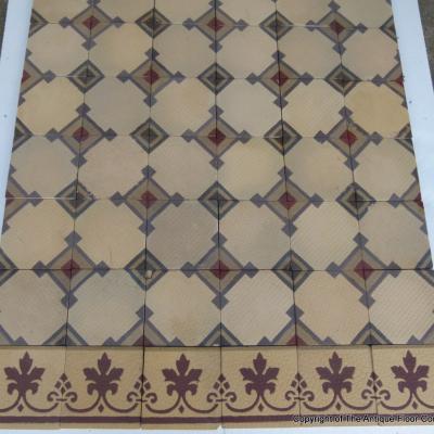 Rare 12.5m2+ heritage Boch Freres floor c.1886