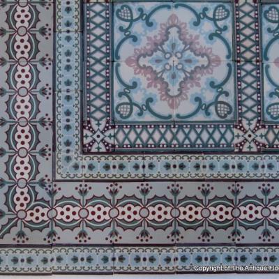 Stunning 19m2 to 20m2 Belgian ceramic art nouveau floor