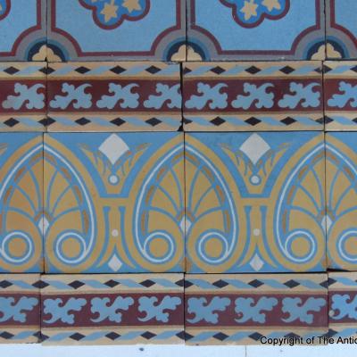 A small 3.4m2 period Boch Freres ceramic c.1900