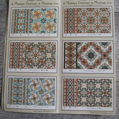 14.5m2  stunningly detailed early 20th century French ceramic floor