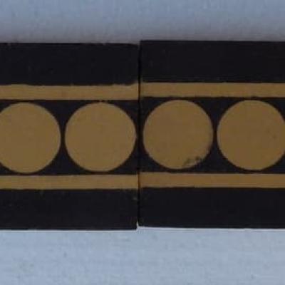 62 Domino themed Boch Freres borders - early 20th century