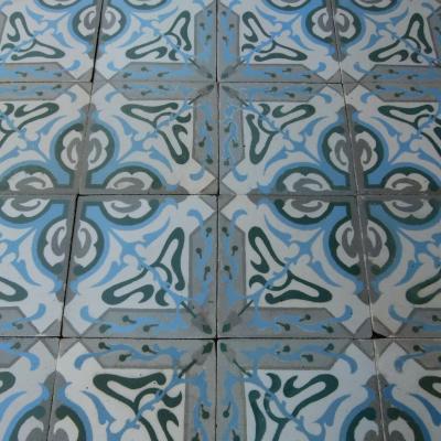 Impressive 10.75m2 / 117 sq. ft Belgian Art Nouveau floor