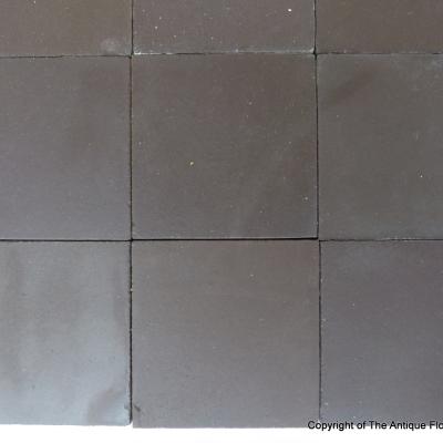 3m2 plain chocolate coloured Boch Freres ceramics