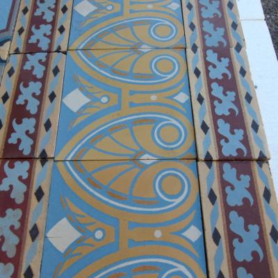 A small 3.4m2 period Boch Freres ceramic c.1900
