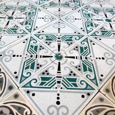 A 17.4m2 early art deco Rebaix ceramic floor c.1918-1920 