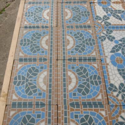 20.5m2+ / 220 sq ft antique faux mosaique themed floor - 1933