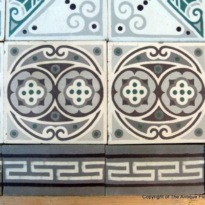 A 17.4m2 early art deco Rebaix ceramic floor c.1918-1920 