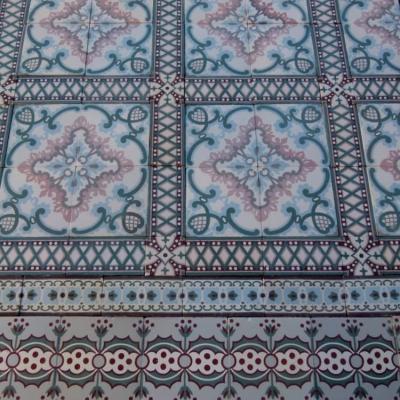 Stunning 19m2 to 20m2 Belgian ceramic art nouveau floor