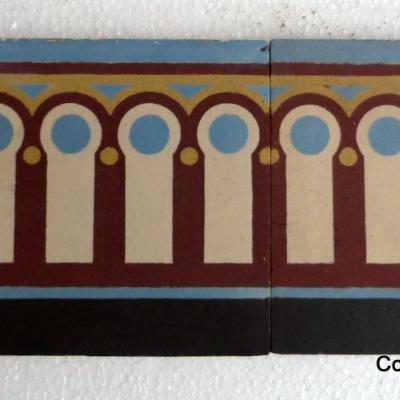 c.1906 - Chimay ceramic borders, single or back to back lay - 160 tiles