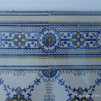 Small quantity of Villeroy and Boch Faience wall tiles - early 20th century