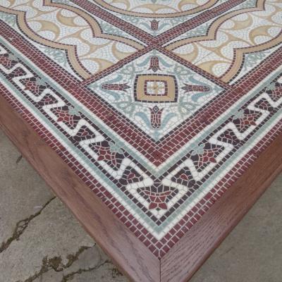Original lay of the floors border tiles