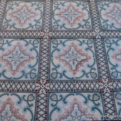 Stunning 19m2 to 20m2 Belgian ceramic art nouveau floor