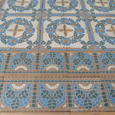 20.5m2+ / 220 sq ft antique faux mosaique themed floor - 1933