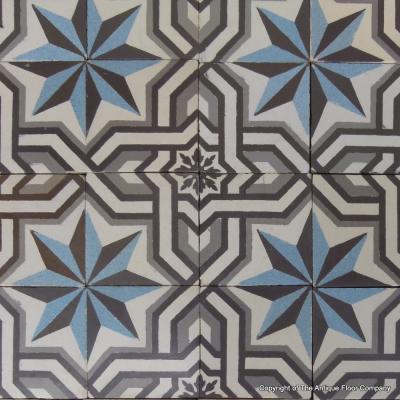 Small 2.7m2 antique St. Ghislain Belgian ceramic 