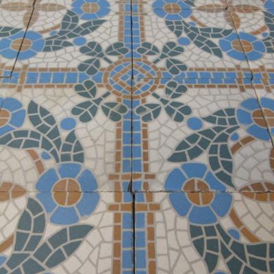 20.5m2+ / 220 sq ft antique faux mosaique themed floor - 1933