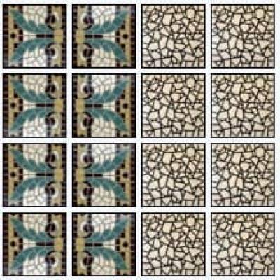 Superbly detailed 17m2 French mosaic themed ceramic floor