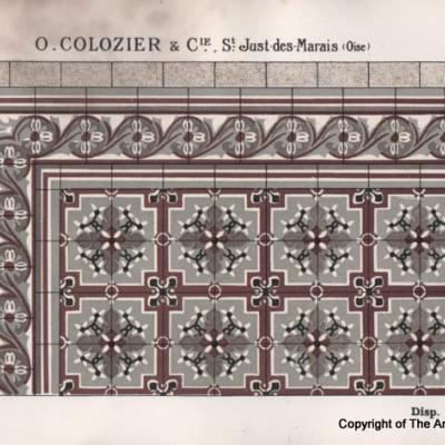 A classical French damier with lush borders c.7.5m2 to 9m2