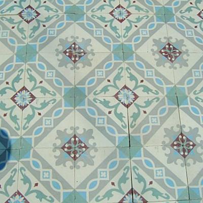 Classical antique French floor tiles c.1900