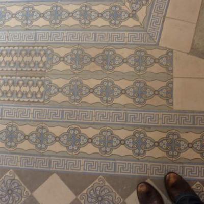 14.75m2+ Antique French damier floor with a twist
